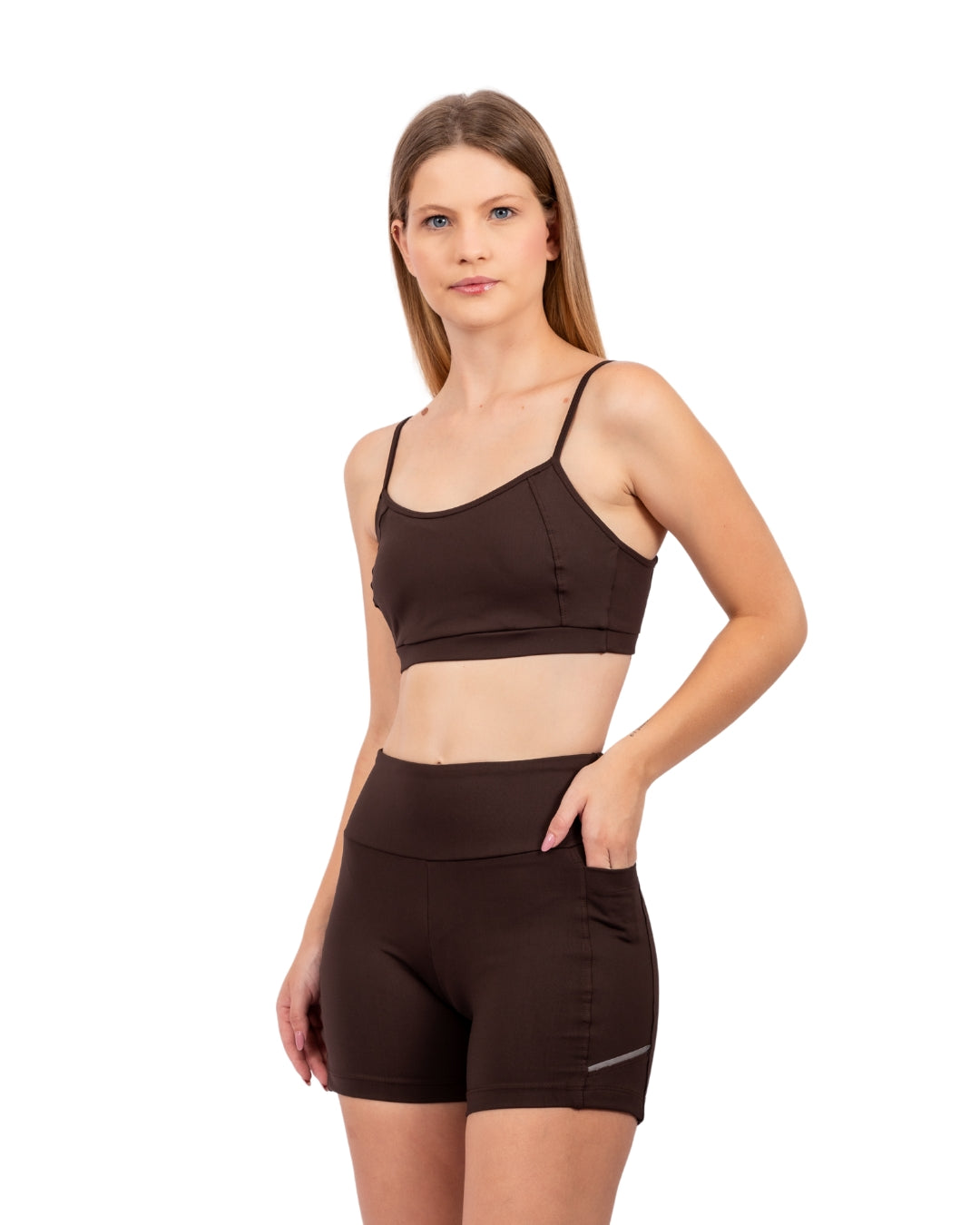 Conjunto café com short Laura