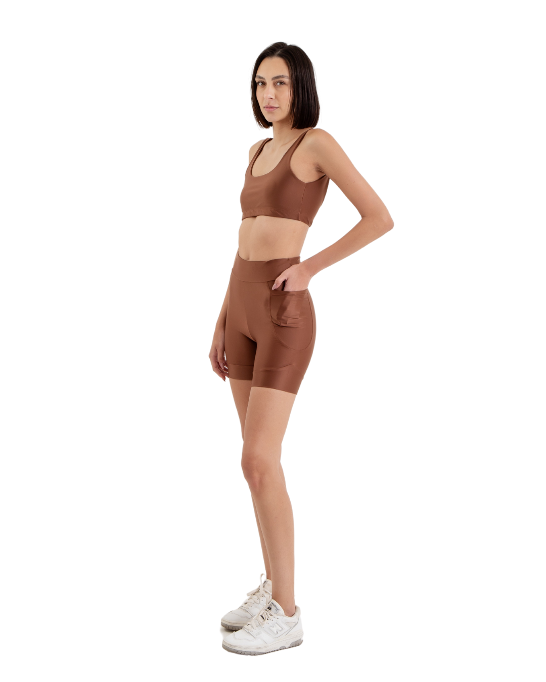 Conjunto Cappuccino Bermuda Isa com Top