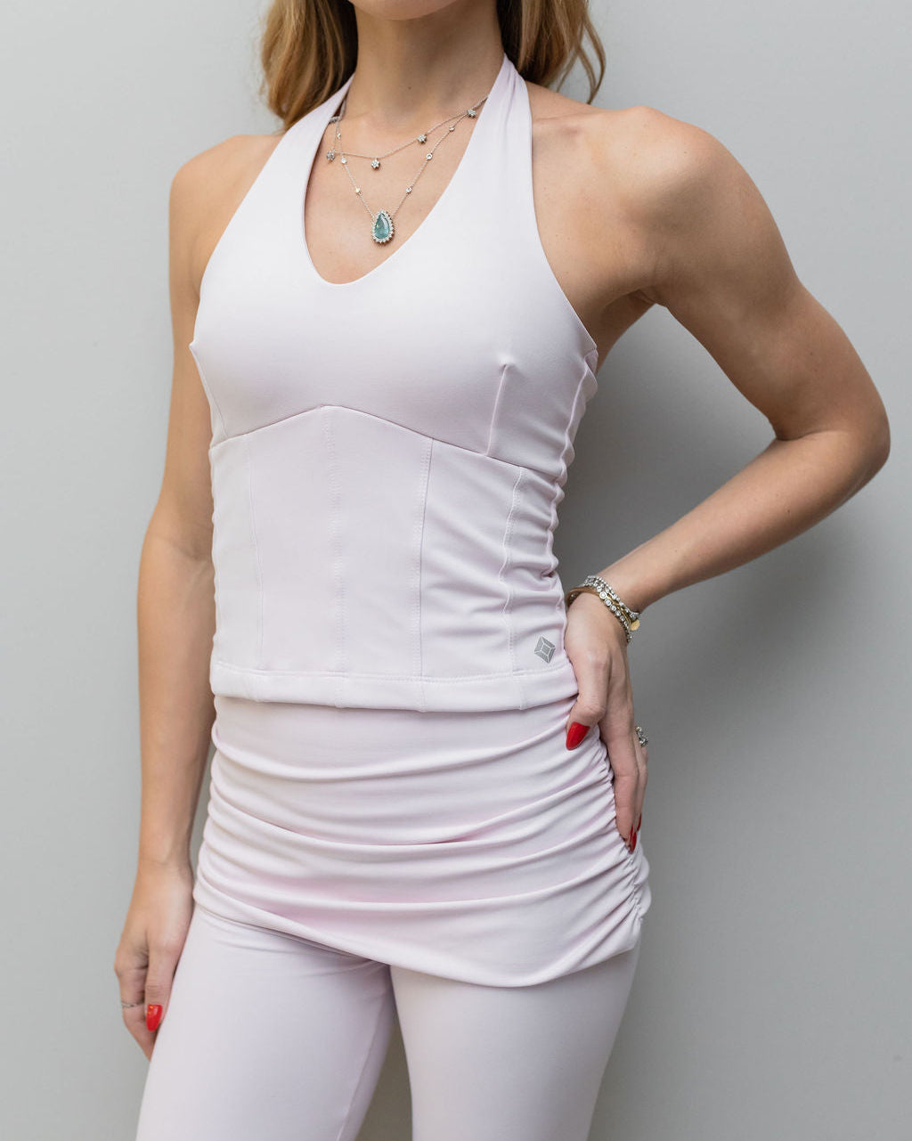 Blusa Frente única Joana - Rosa Claro