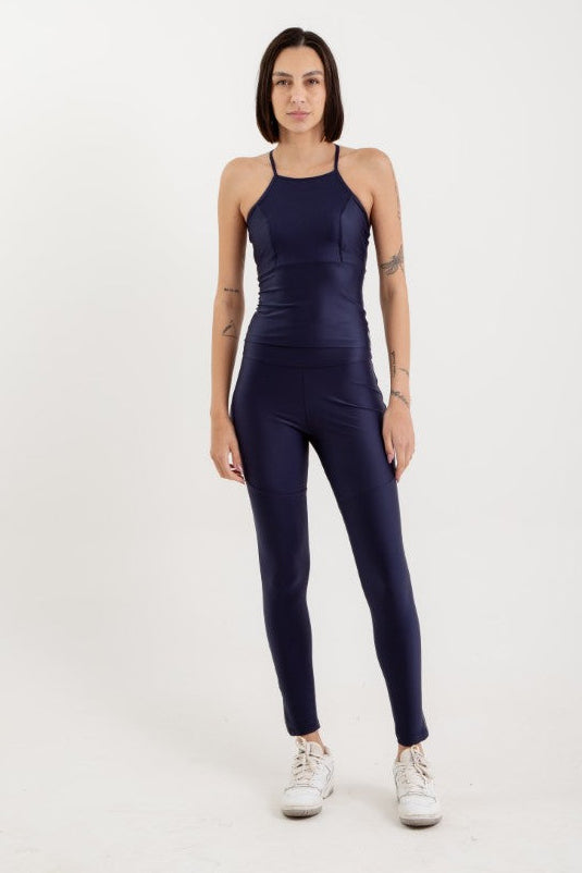 Blusa Tule - Azul Marinho