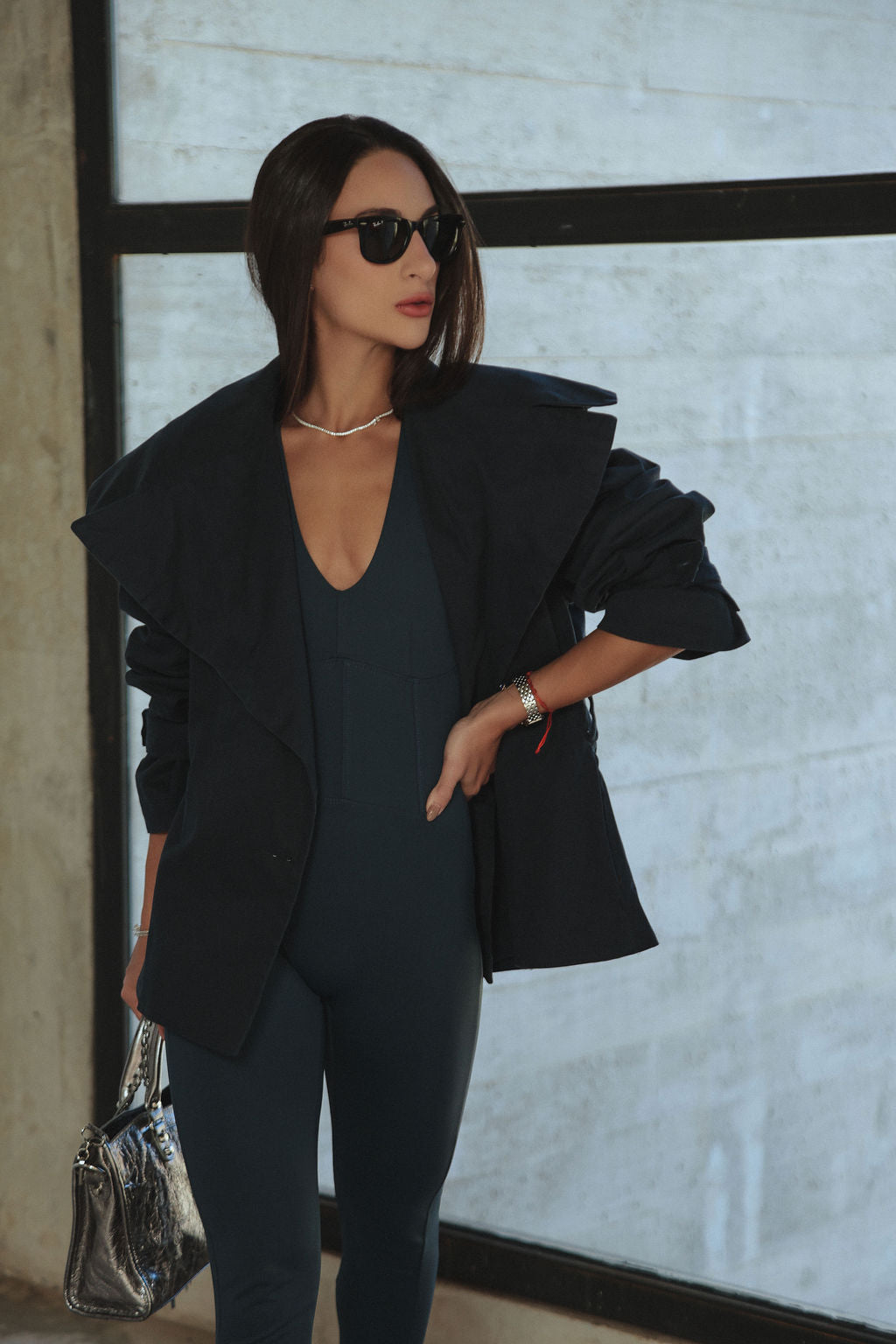 Casaco Trench Coat Marinho