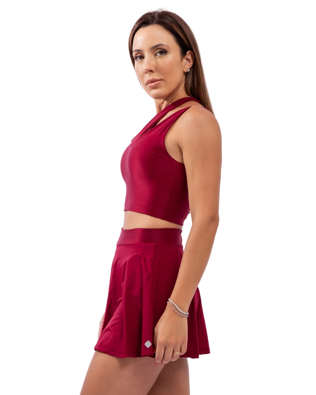 Short Saia Bela - Cherry