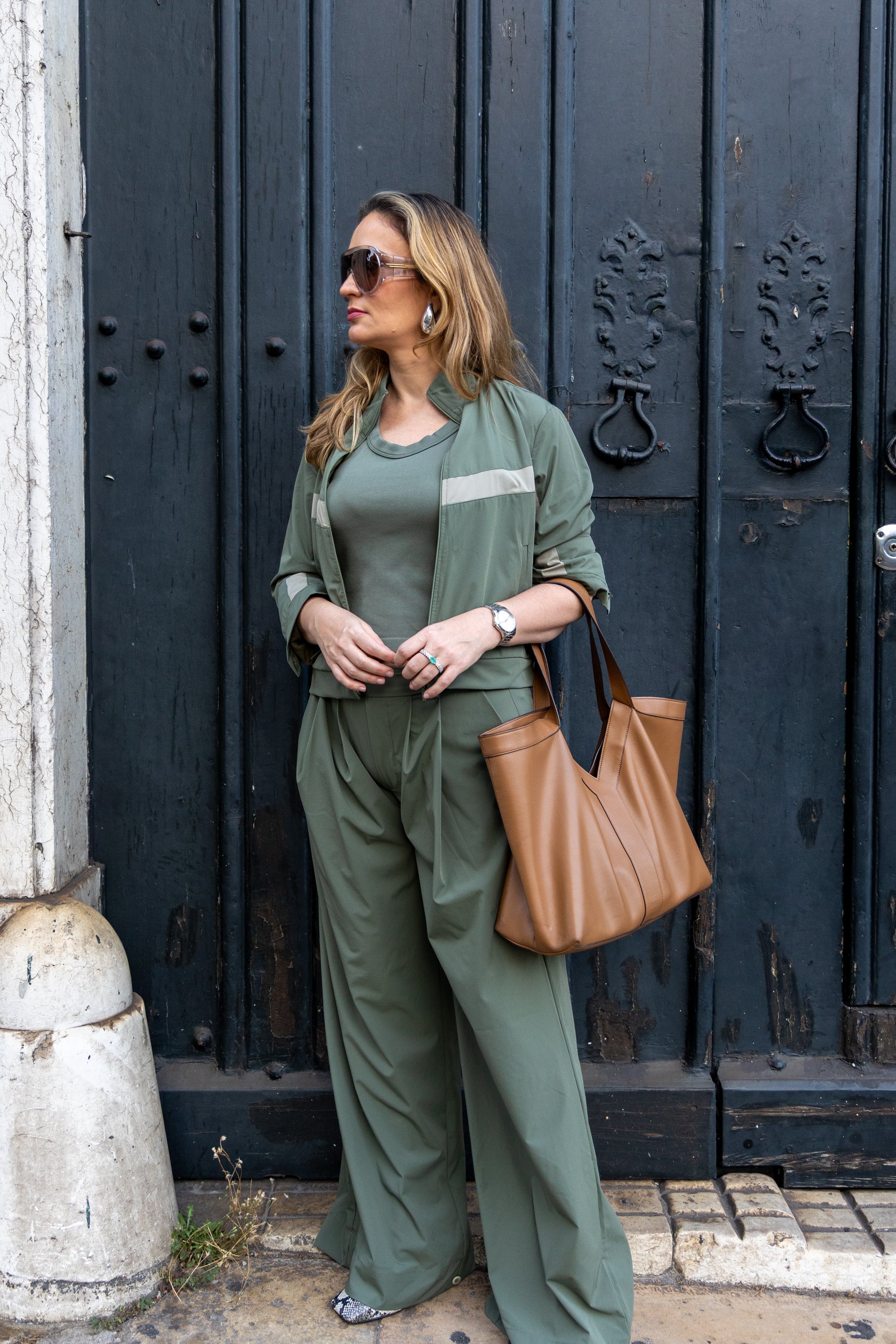 Conjunto Corta Vento - Verde Militar