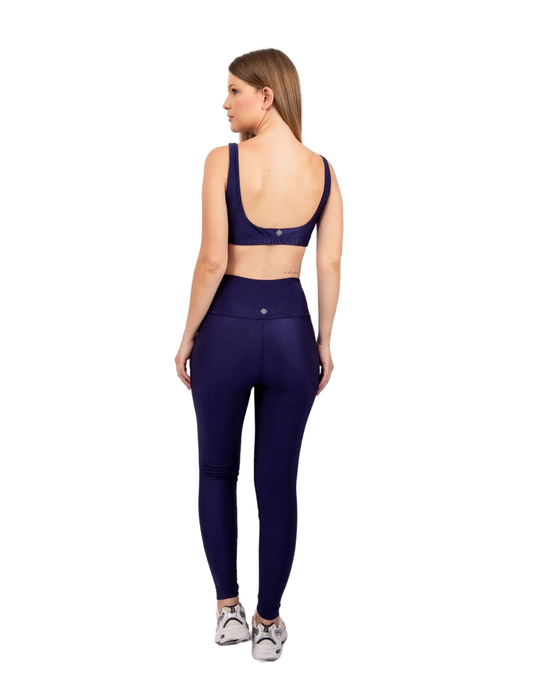 Conjunto canelado azul marinho