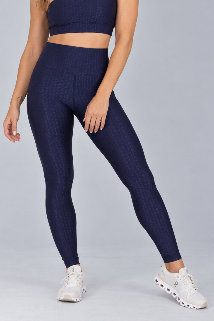 Calça Textura Gravataria - Azul Marinho