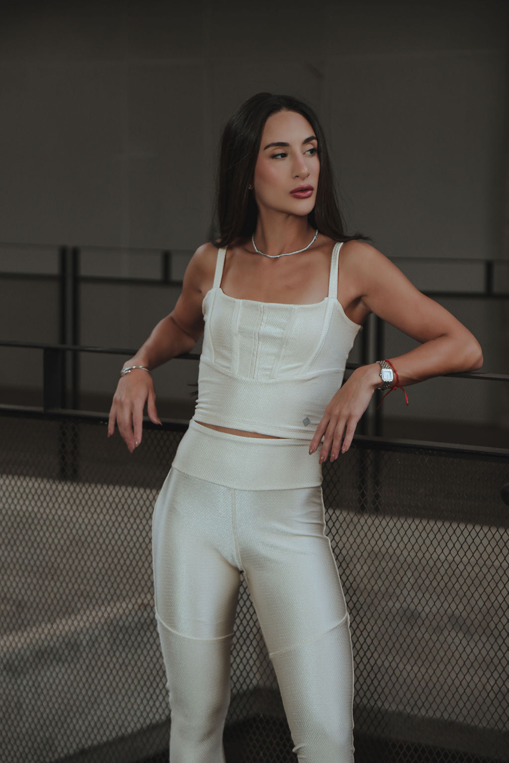 Top Corselet Texturizado - Pérola