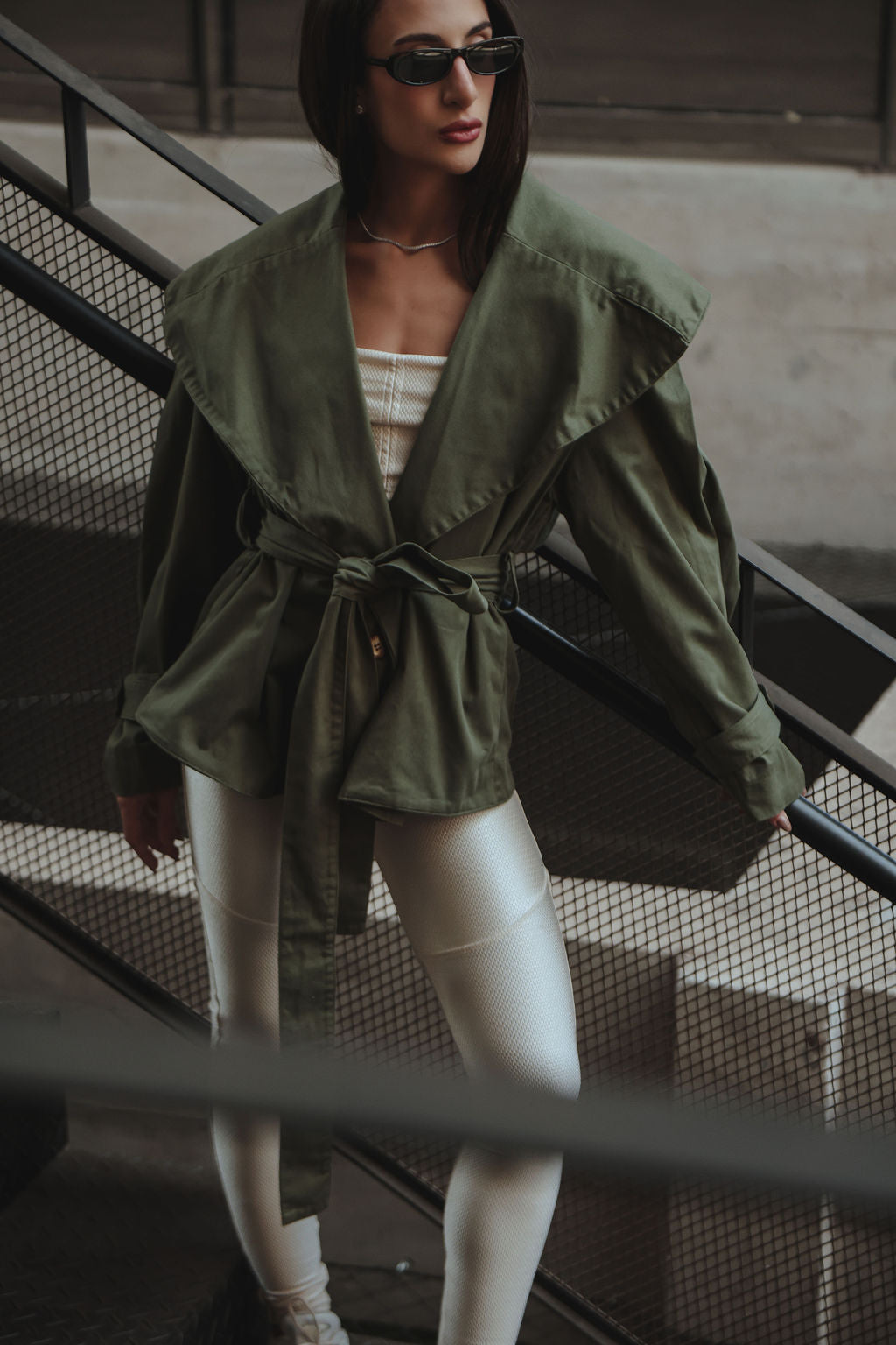 Casaco Trench Coat Militar