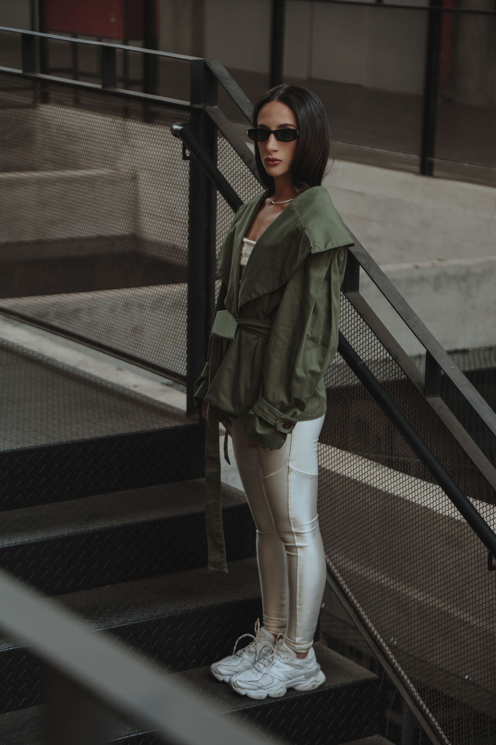 Casaco Trench Coat Militar